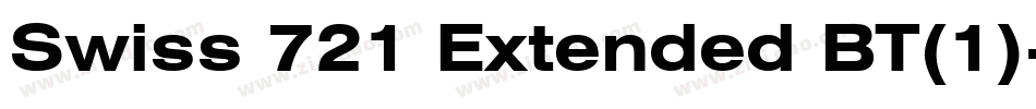 Swiss 721 Extended BT(1)字体转换